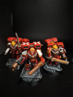 Well Painted Blood Angels Assault Squads - Warhammer 40k Space Marines