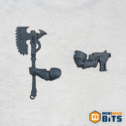 Khorne Berzerkers Single Bolt Pistol & Close Combat Weapon Bits