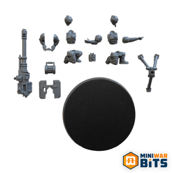 Cadian Heavy Weapon Autocannon Team Single Figure Bits