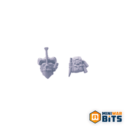 Cadian Heavy Weapon Backpack Gear (X2) Bits - Warhammer 40K Astra Militarium