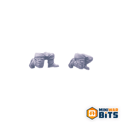 Cadian Heavy Weapon Kneeling Legs (2) Bits - Warhammer 40K Imperial Guards