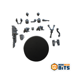 Cadian Heavy Weapon Lascannon Team Single Figure Bits
