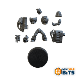 Cadian Heavy Weapon Missle Launcher Team Single Figure Bits