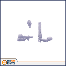 Cadian Lasgun Chainsword Head Bits