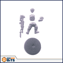 Cadian Shock Troop Single Figure Model Bits - Warhammer 40K Imperial Guards