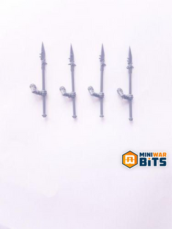 Celestite Spear Saurus Warrior Bits (X4) - Warhammer Seraphon Lizardmen Aos