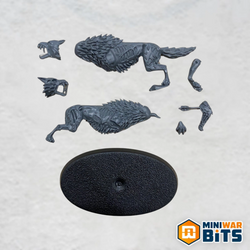 Dire Wolf Single Figure Bits