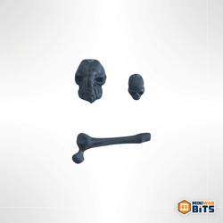 gors skeleton head & bone accessory bits