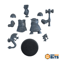 Hammerers Throng Musican Hornblower Single Figure