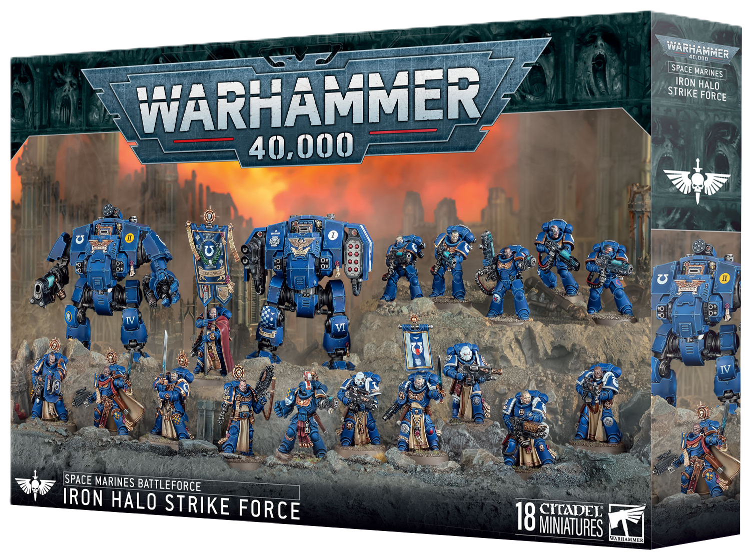 Space Marine Iron Halo Strike Force Battleforce - Warhammer 40k ...