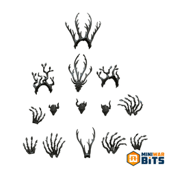 Kurnoth Hunter Greatsword Scythe Head Hair Bits