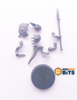 Saurus Warrior W/ Spear Single Figure Model Bits - Warhammer Seraphon Aos