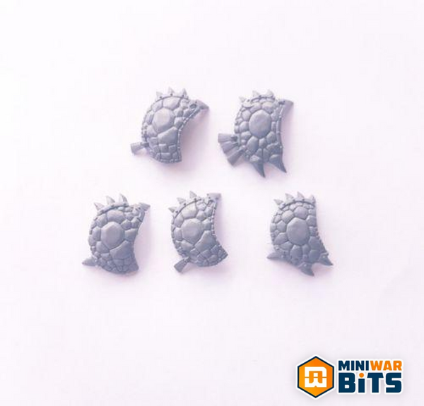Stardrake Shield Saurus Warrior Bits (x5) - Warhammer Seraphon Lizardm ...