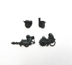 Ork Nobz Cyborg Head Buzzsaw Harpoon Bits