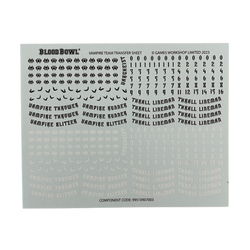 vampire team decal transfer sheet