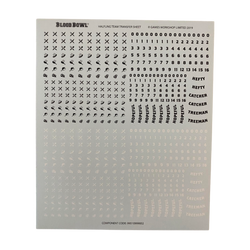 halfing team decal transfer sheet