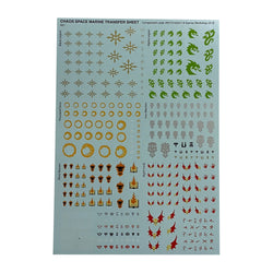 Chaos Space Marine Decal Transfer Sheet
