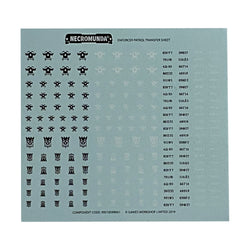 Enforcer Patrol Necromunda Decal Transfer Sheet