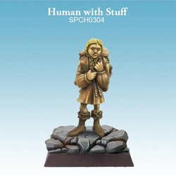 Human with stuff