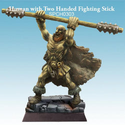 Human with Two Handed Fighting Stick