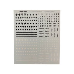 shambling undead team decal transfer sheet