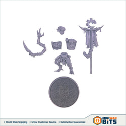 Acolyte Hybrids Standard Bearer Single Figure Model Bits - Warhammer 40K