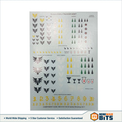 Blood Angels Decal Transfer Sheet