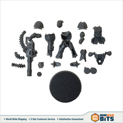 Chaos Space Marine Havoc With Chaincannon Single Figure Bits