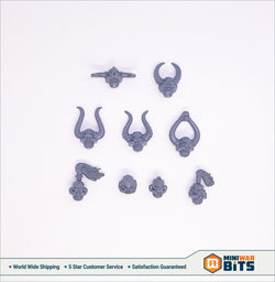 Chaos Space Marine Head Bits