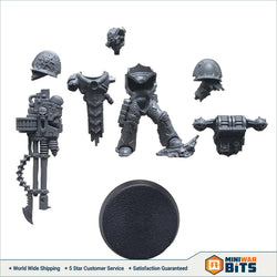 Chaos Space Marine W/ Autocannon Single Figure Bits