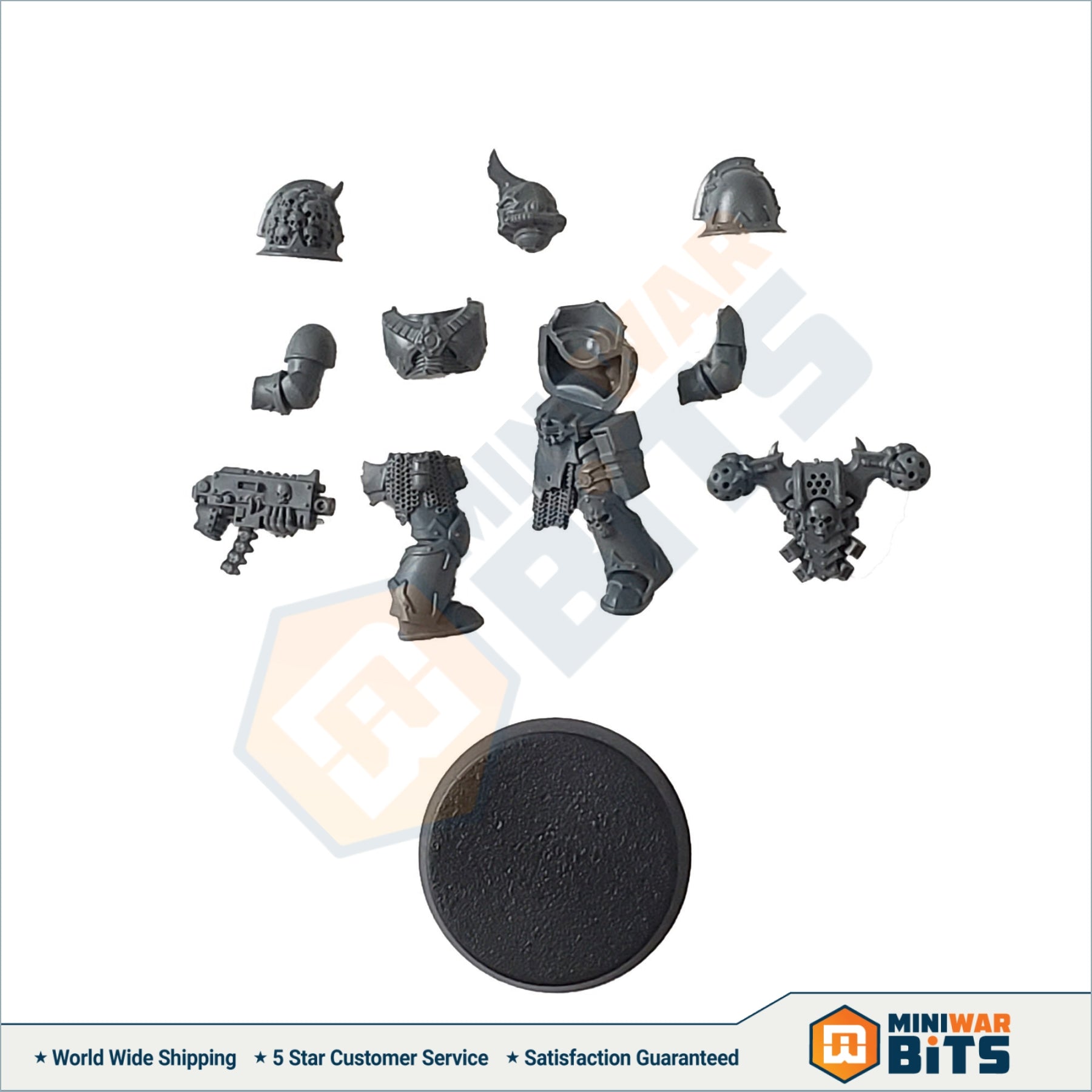 Chaos Space Marine Heavy Bolters X15 – 6mm – Epic – Games Workshop – Usati