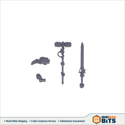 Grey Knight Strike Squad Nemesis Psisword Head & Thunder Hammer Bits