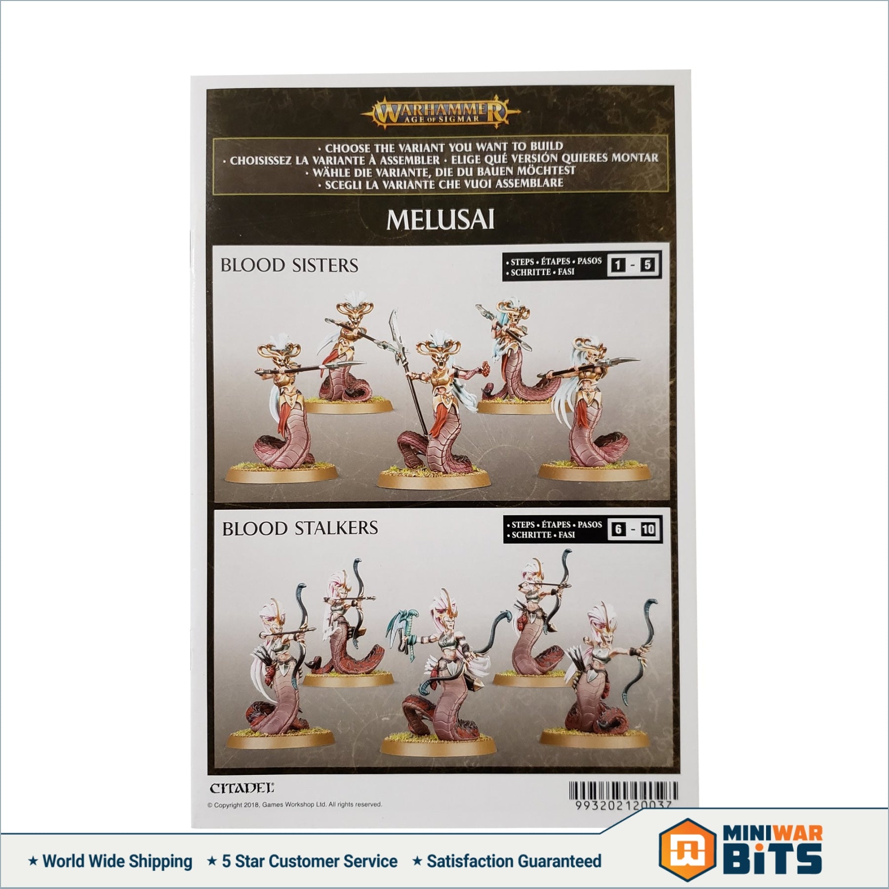 Warhammer Age Of Sigmar: Melusai Blood Stalkers / Blood Sisters - Daughters Of Khaine Miniatures