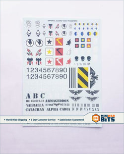 Militarum Tempestus Scion Decal Transfer Sheet - Warhammer 40K Bits