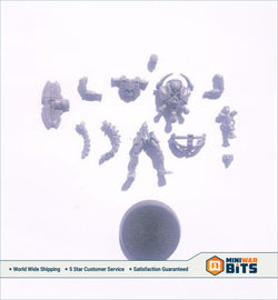 Necron Triarch Praetorian Single Figure Model - 40K Particle Caster Void Blade Bits