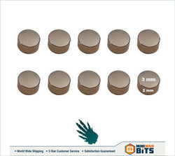 Neodymium Magnets 3 Mm X 2 Bits