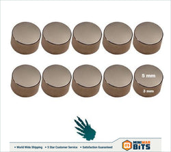 Neodymium Magnets 5 Mm X 3 Bits
