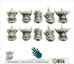Orcs Armoured Heads Bits