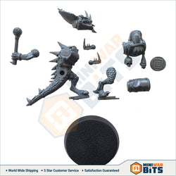 Saurus Guard Musican W/ War Drum Single Figure Bits