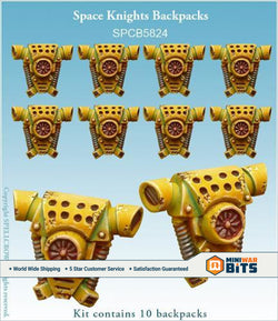 Space Knights Backpacks Bits