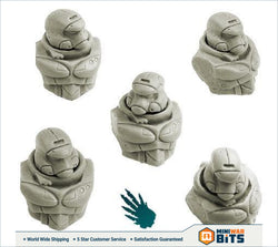 Space Knights Torsos And Helmets (Empire Pattern) Bits
