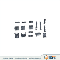 Space Marine Pouch Combat Knives Accessory Bits - Warhammer 40K Tactical Squad