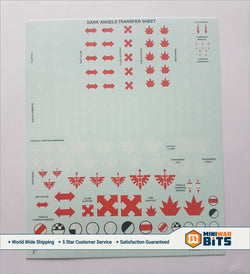 Space Marine Primaris Intercessor Dark Angel Decal Transfers Bits