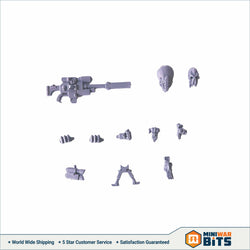 Space Marine Sniper Scout Accessories Trophy Head Ammo Set Bits