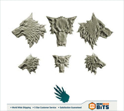 Wolves Heads Icons Bits